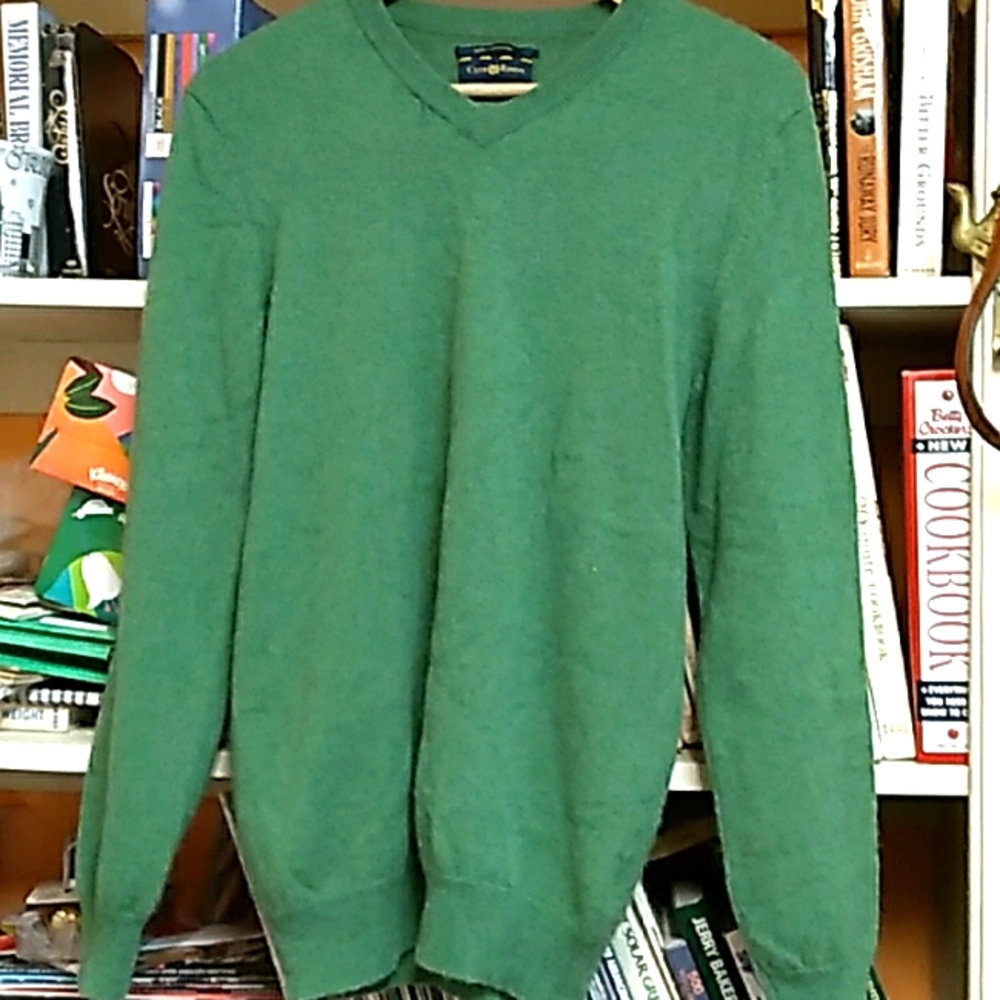 Cashmere sweater light green size S.